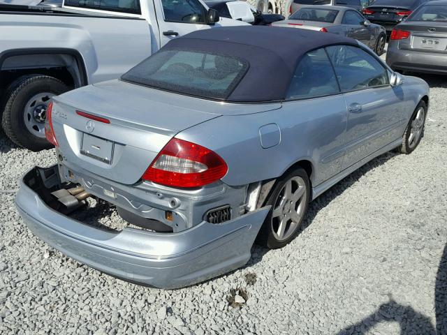 WDBTK75G56T062277 - 2006 MERCEDES-BENZ CLK 500 SILVER photo 4