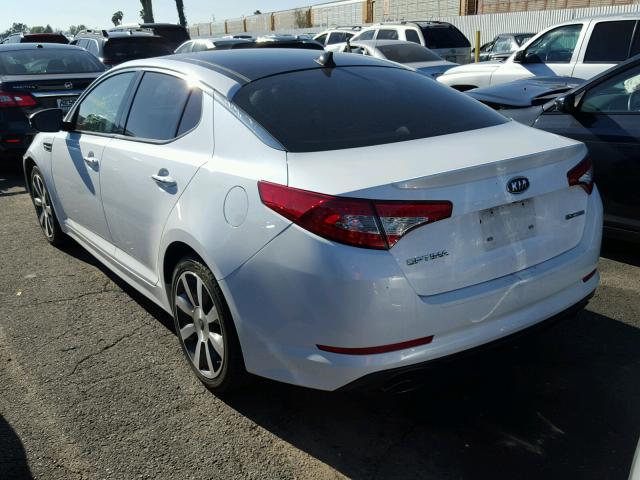 5XXGR4A69CG053572 - 2012 KIA OPTIMA SX WHITE photo 3