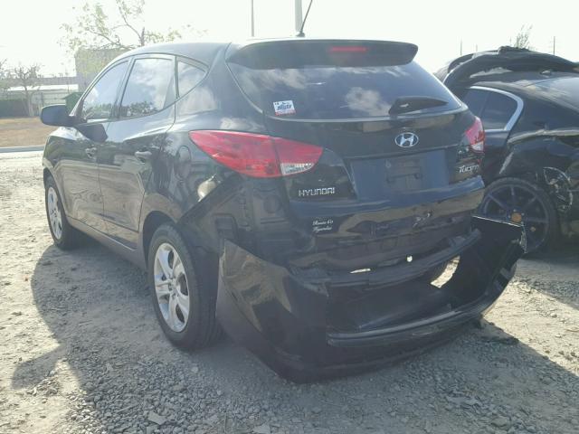 KM8JT3AC3AU078249 - 2010 HYUNDAI TUCSON GLS BLACK photo 3