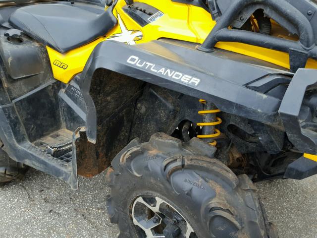 3JBLWAJ21FJ000178 - 2015 CAN-AM OUTLANDER YELLOW photo 9