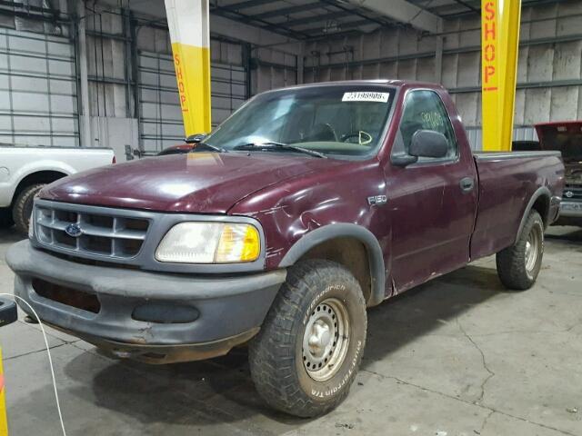 1FTDF1825VKA29582 - 1997 FORD F150 PURPLE photo 2