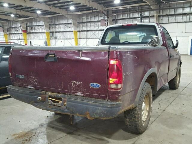 1FTDF1825VKA29582 - 1997 FORD F150 PURPLE photo 4