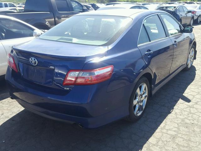 4T1BK46K97U024640 - 2007 TOYOTA CAMRY NEW BLUE photo 4