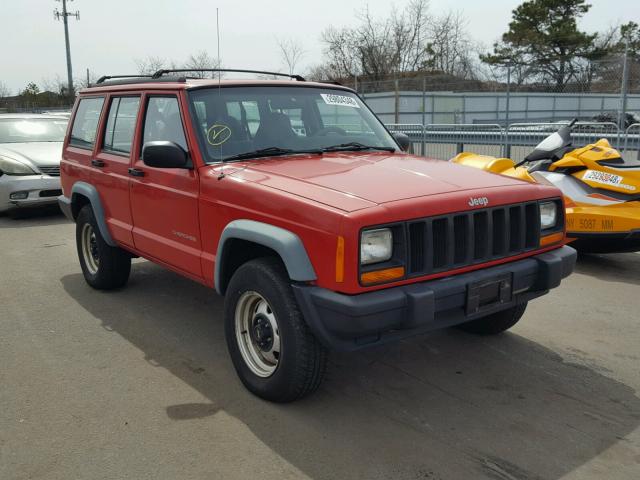 1J4FJ28S7VL563555 - 1997 JEEP CHEROKEE S RED photo 1