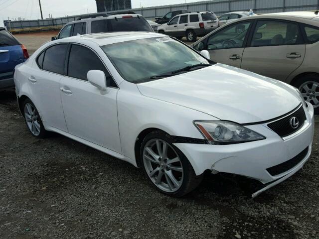 JTHBK262772043318 - 2007 LEXUS IS 250 WHITE photo 1