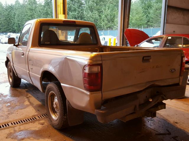 1FTYR10D13PB78254 - 2003 FORD RANGER BEIGE photo 3