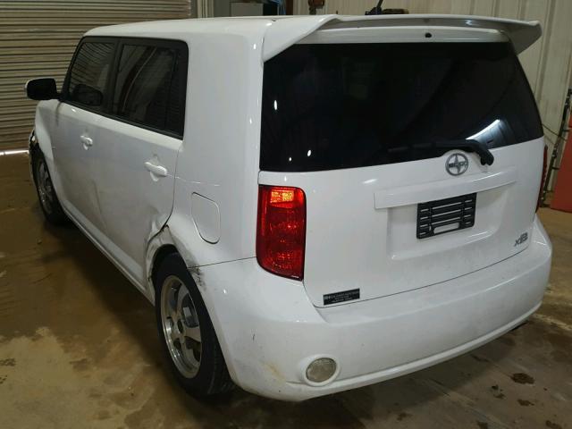 JTLKE50E791063028 - 2009 TOYOTA SCION XB თეთრი ფოტო 3