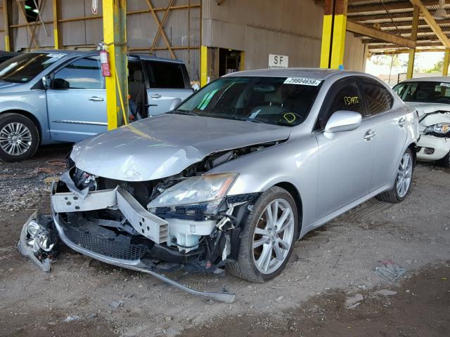 JTHBK262272040827 - 2007 LEXUS IS 250 SILVER photo 2