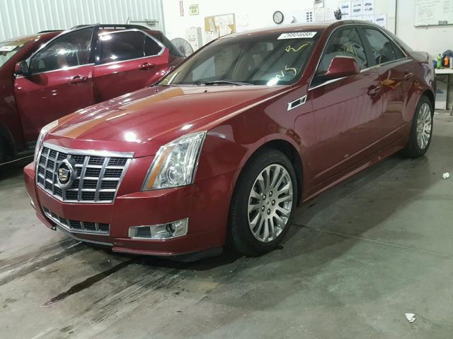 1G6DS5E36C0129296 - 2012 CADILLAC CTS PREMIU RED photo 2