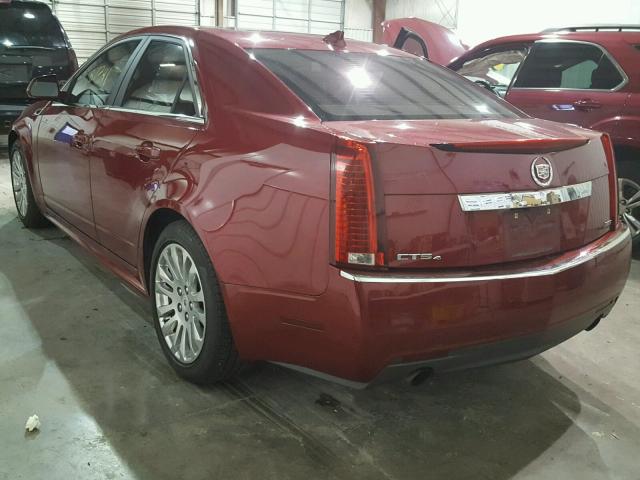 1G6DS5E36C0129296 - 2012 CADILLAC CTS PREMIU RED photo 3