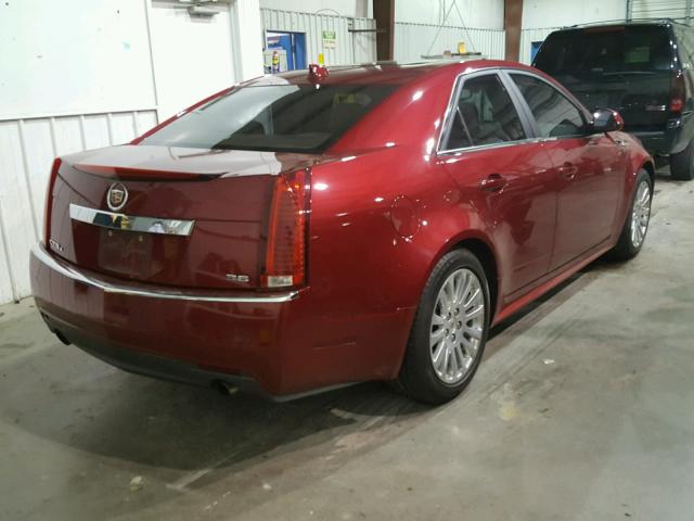 1G6DS5E36C0129296 - 2012 CADILLAC CTS PREMIU RED photo 4