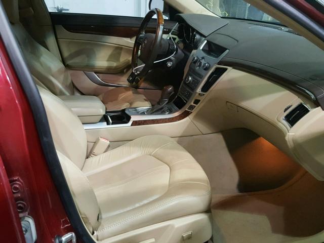 1G6DS5E36C0129296 - 2012 CADILLAC CTS PREMIU RED photo 5