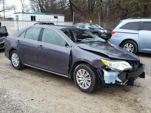 4T4BF1FKXER338660 - 2014 TOYOTA CAMRY L GRAY photo 1