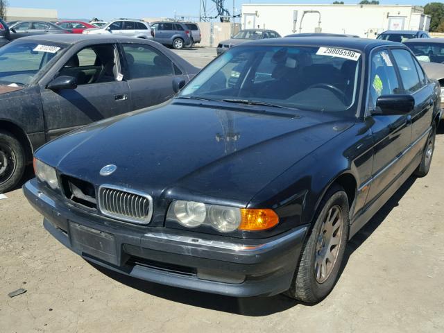 WBAGH8340YDP06651 - 2000 BMW 740 IL BLACK photo 2