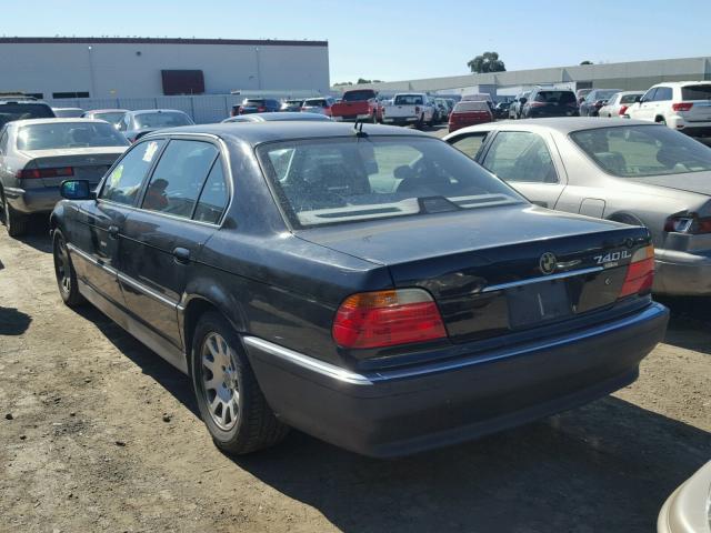 WBAGH8340YDP06651 - 2000 BMW 740 IL BLACK photo 3