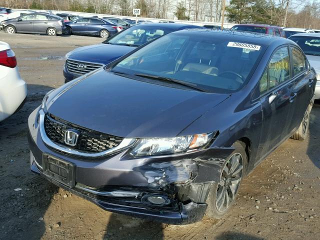 19XFB2F98FE264055 - 2015 HONDA CIVIC EXL 灰色 照片 2