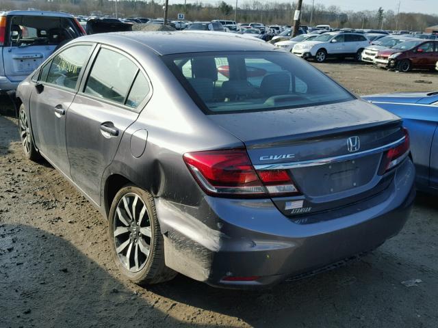 19XFB2F98FE264055 - 2015 HONDA CIVIC EXL 灰色 照片 3