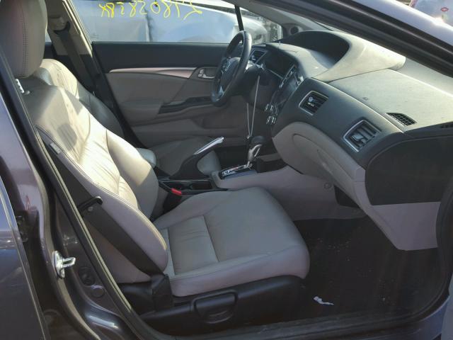 19XFB2F98FE264055 - 2015 HONDA CIVIC EXL 灰色 照片 5