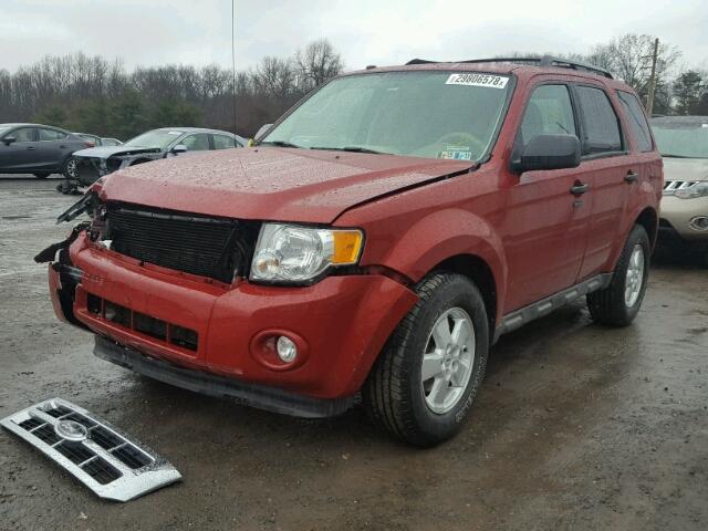 1FMCU93G49KC25260 - 2009 FORD ESCAPE XLT RED photo 2