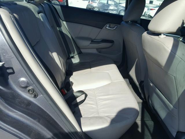 2HGFB2F94FH509374 - 2015 HONDA CIVIC EXL GRAY photo 6