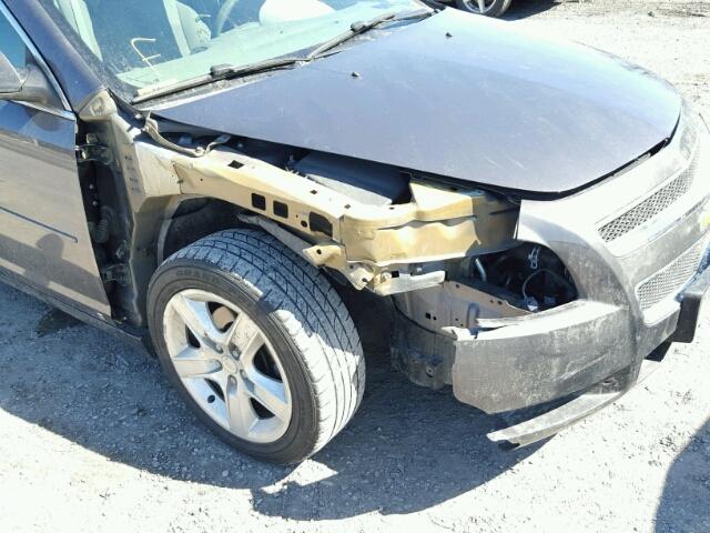 1G1ZB5EB3A4110214 - 2010 CHEVROLET MALIBU LS გრაფიტი ფოტო 9