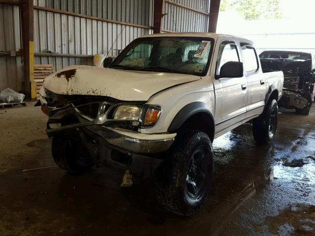 5TEGN92N94Z352688 - 2004 TOYOTA TACOMA DOU WHITE photo 2