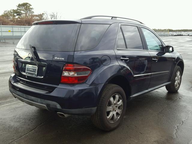 4JGBB86E18A355782 - 2008 MERCEDES-BENZ ML 350 BLUE photo 4