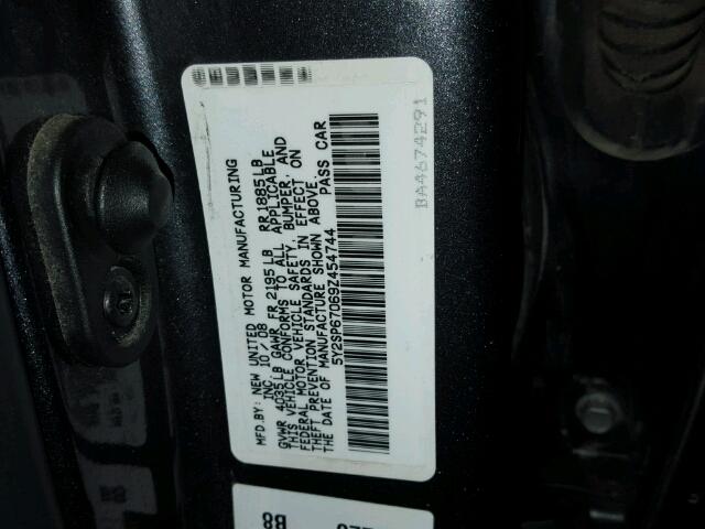 5Y2SP67069Z454744 - 2009 PONTIAC VIBE BLACK photo 10