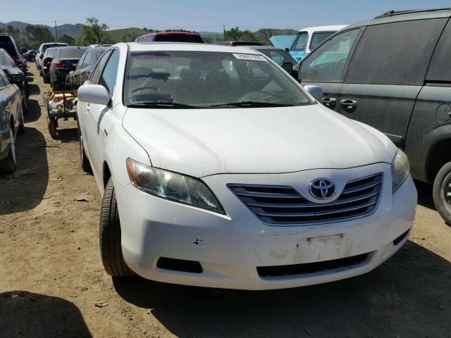 4T1BB46K69U102777 - 2009 TOYOTA CAMRY HYBR WHITE photo 1