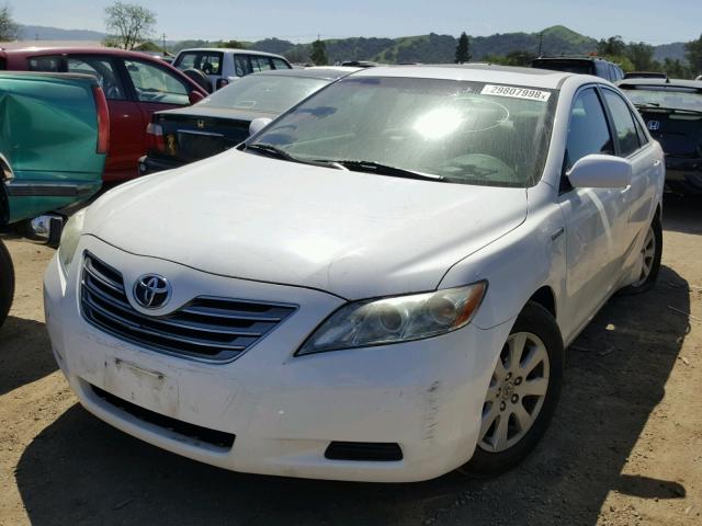 4T1BB46K69U102777 - 2009 TOYOTA CAMRY HYBR WHITE photo 2