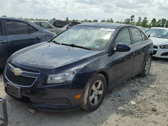 1G1PC5SB4E7265514 - 2014 CHEVROLET CRUZE LT BLACK photo 2