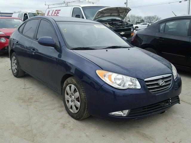 KMHDU46D58U310474 - 2008 HYUNDAI ELANTRA GL BLUE photo 1