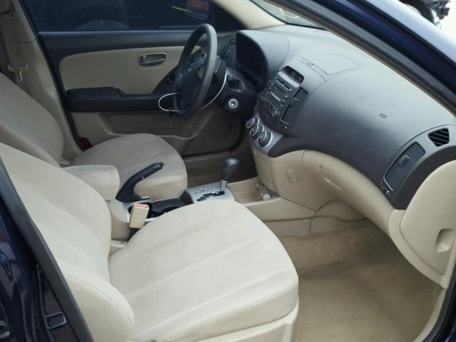 KMHDU46D58U310474 - 2008 HYUNDAI ELANTRA GL BLUE photo 5