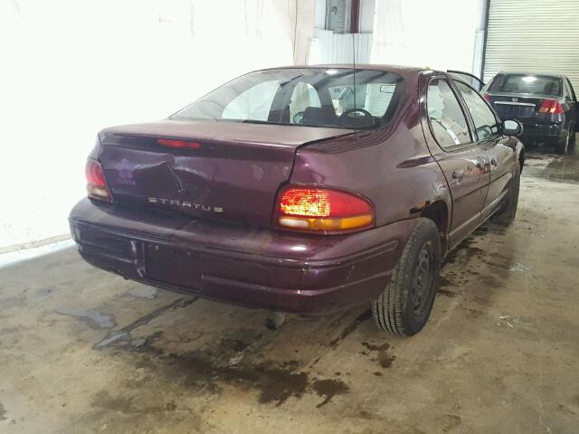 1B3EJ46X1YN101935 - 2000 DODGE STRATUS SE PURPLE photo 4