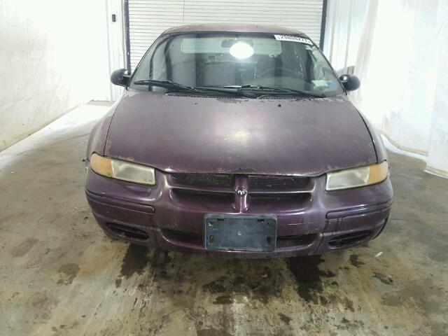 1B3EJ46X1YN101935 - 2000 DODGE STRATUS SE PURPLE photo 9