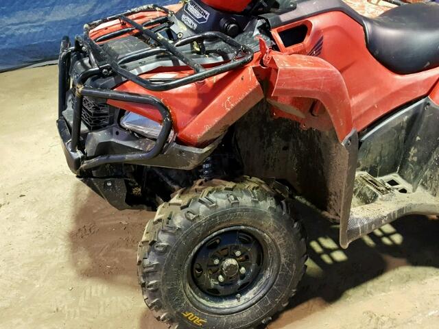 1HFTE4403G4203022 - 2016 HONDA TRX500 FM RED photo 9