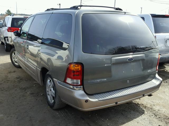 2FMZA53442BA28736 - 2002 FORD WINDSTAR S GRAY photo 3