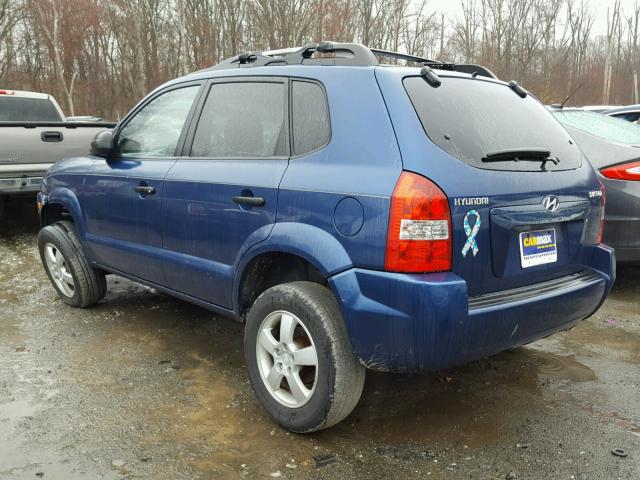 KM8JM12B45U147074 - 2005 HYUNDAI TUCSON GL BLUE photo 3