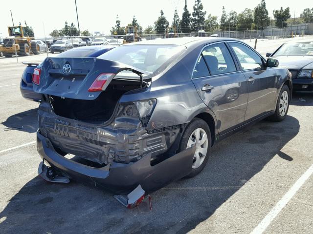 4T1BE46K08U195348 - 2008 TOYOTA CAMRY CE GRAY photo 4