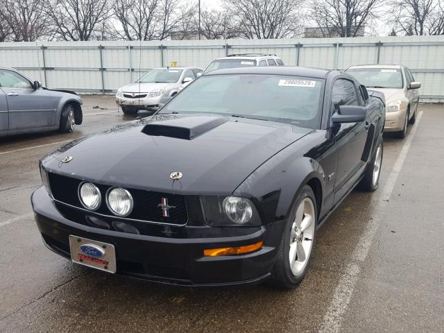 1ZVFT82H865234253 - 2006 FORD MUSTANG GT BLACK photo 2