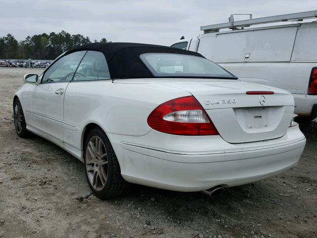 WDBTK56F69T101523 - 2009 MERCEDES-BENZ CLK 350 WHITE photo 3