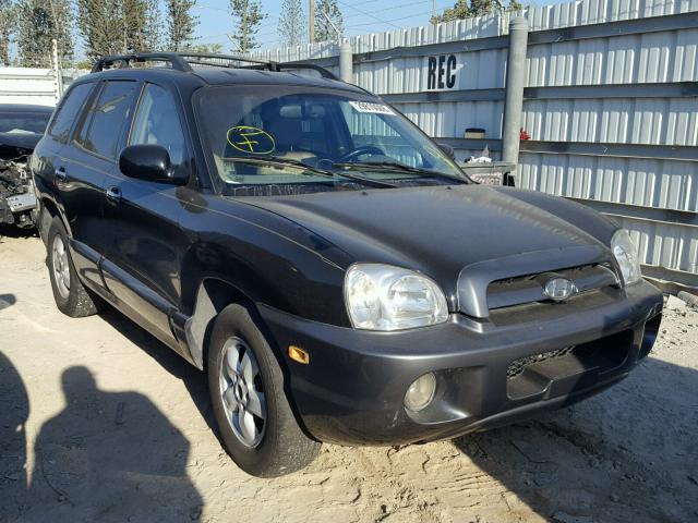 KM8SC13E55U964182 - 2005 HYUNDAI SANTA FE G BLACK photo 1