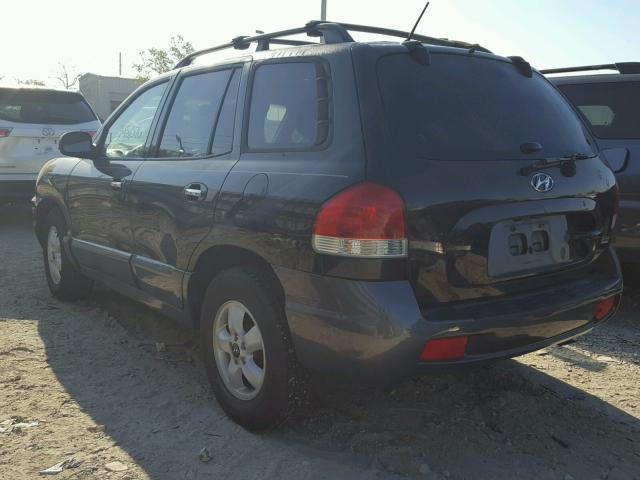 KM8SC13E55U964182 - 2005 HYUNDAI SANTA FE G BLACK photo 3