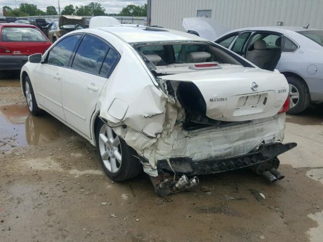 1N4BA41E85C811757 - 2005 NISSAN MAXIMA SE WHITE photo 3