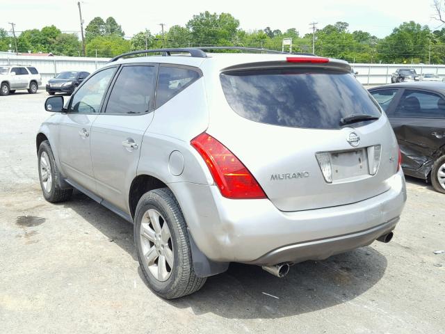 JN8AZ08TX5W324090 - 2005 NISSAN MURANO SL SILVER photo 3