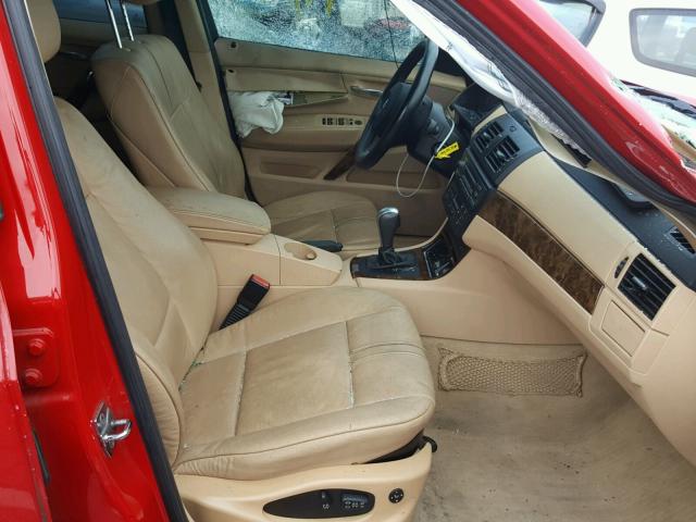 WBXPC93448WJ04771 - 2008 BMW X3 3.0SI RED photo 5