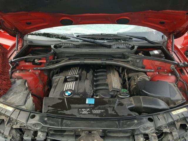 WBXPC93448WJ04771 - 2008 BMW X3 3.0SI RED photo 7