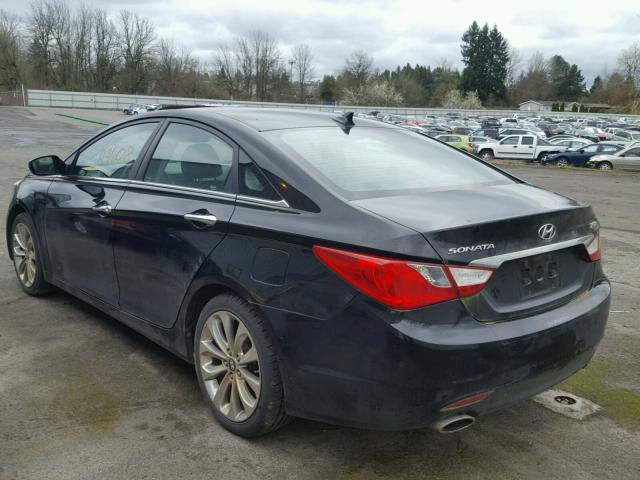 5NPEC4AB0BH206798 - 2011 HYUNDAI SONATA SE BLACK photo 3