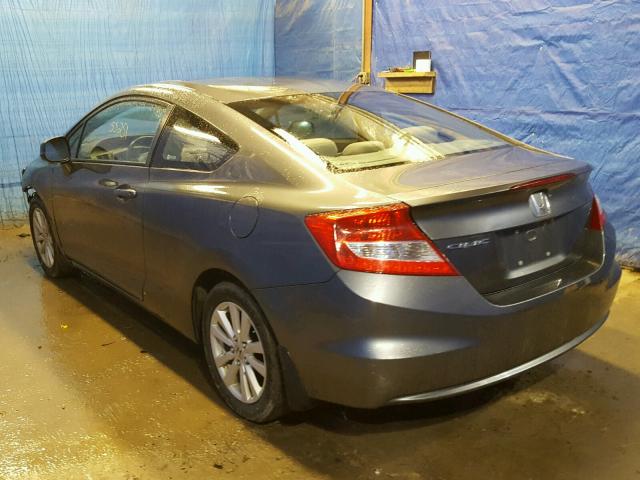 2HGFG3B87CH520370 - 2012 HONDA CIVIC EX GRAY photo 3