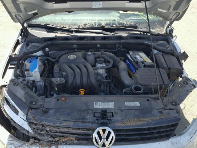 3VW2K7AJ4DM410884 - 2013 VOLKSWAGEN JETTA BASE 银色 照片 7